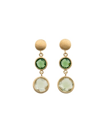 Italo Bottene Petra Earrings in 18-karat Yellow Gold with Natural Stones - 0