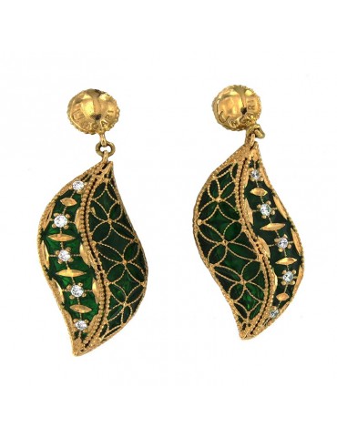 Lorenzo Ungari Woman's Earrings - Polvere di Stelle in 18 carat Yellow Gold - 0