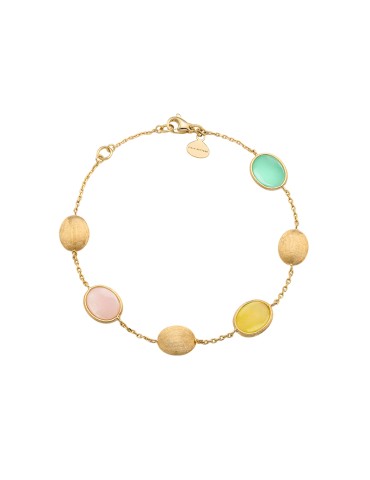 Bracciale Italo Bottene - Opalia in Oro Giallo 18 carati con Opali e Quarzite - 0
