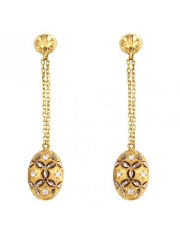 Lorenzo Ungari Woman's Earrings - Gold Sand in 18k Yellow Gold - 0