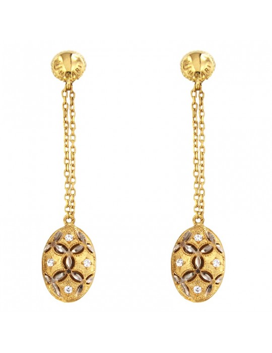 Orecchini Lorenzo Ungari Donna - Sabbia D'oro in Oro Giallo 18 carati - 0