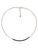 Pesavento Necklace - Brio - 925% Rosé Silver - Red Enamel - WBRIG004
