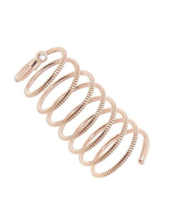 Pesavento Ring - 925% Gold Plated Silver - Flexible - Diamond - WDNAA372/M