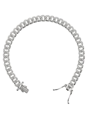 Bronzallure bracelet-Grumetta chain-Cubic Zirconia-WSBZ02607W.WR-180