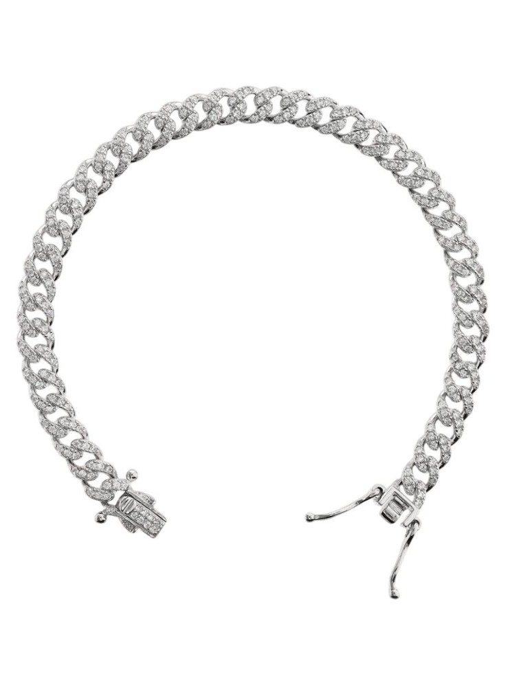 Bracciale Bronzallure-Catena Grumetta-Cubic Zirconia-WSBZ02607W.WR-180