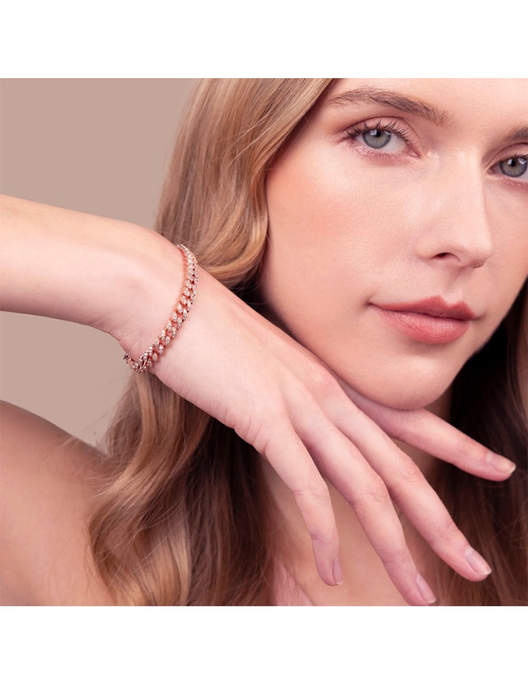 Bronzallure bracelet - Grumetta chain - Cubic Zirconia - WSBZ02607.WR-180