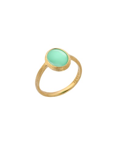Anello Italo Bottene - Opalia in Oro Giallo 18 carati con Opale Verde - 0