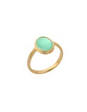 Anello Italo Bottene - Opalia in Oro Giallo 18 carati con Opale Verde - 0
