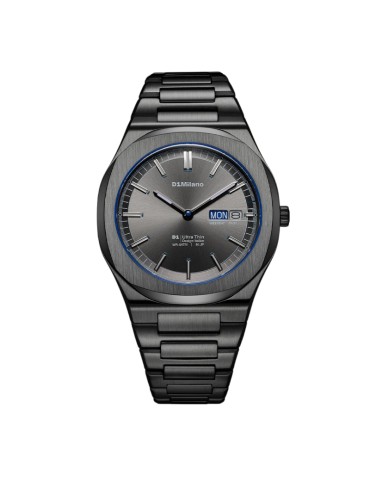 D1 Milano Watch - Ultra Thin Dark Illusion Solo Tempo 39mm Metal Gun - 0
