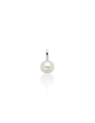 Miluna Pendant - in 18K White Gold with 7-7.5mm Pearl - 0