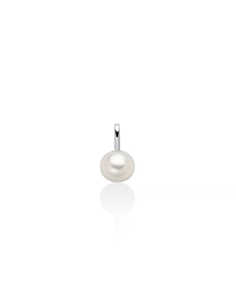 Pendente Miluna - in oro Bianco 18 Carati con Perla 7-7,5mm - 0