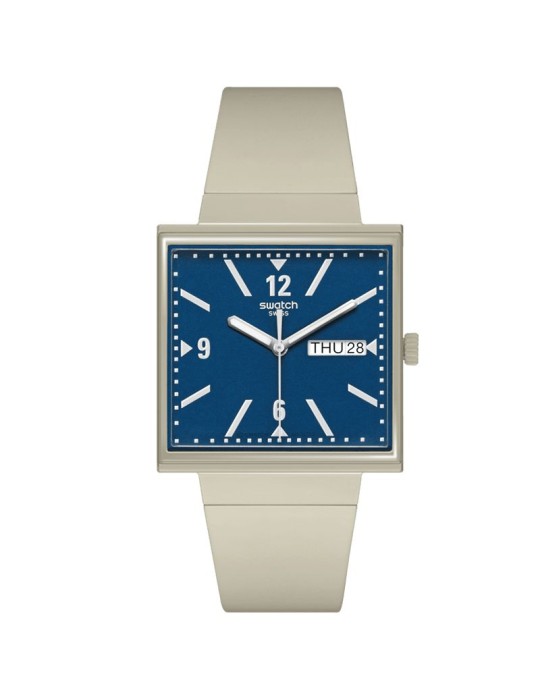 Swatch Watch - Bioceramic - What If... Blu - 42mm - Beige-SO34T700-S14