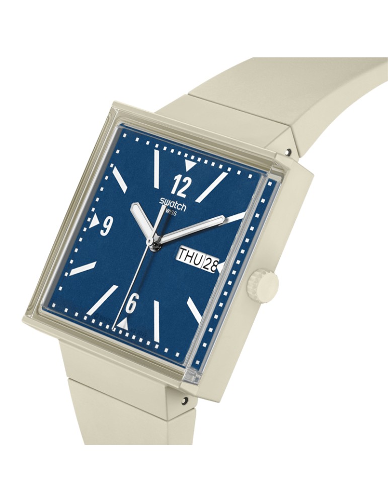 Swatch Watch - Bioceramic - What If... Blu - 42mm - Beige-SO34T700-S14