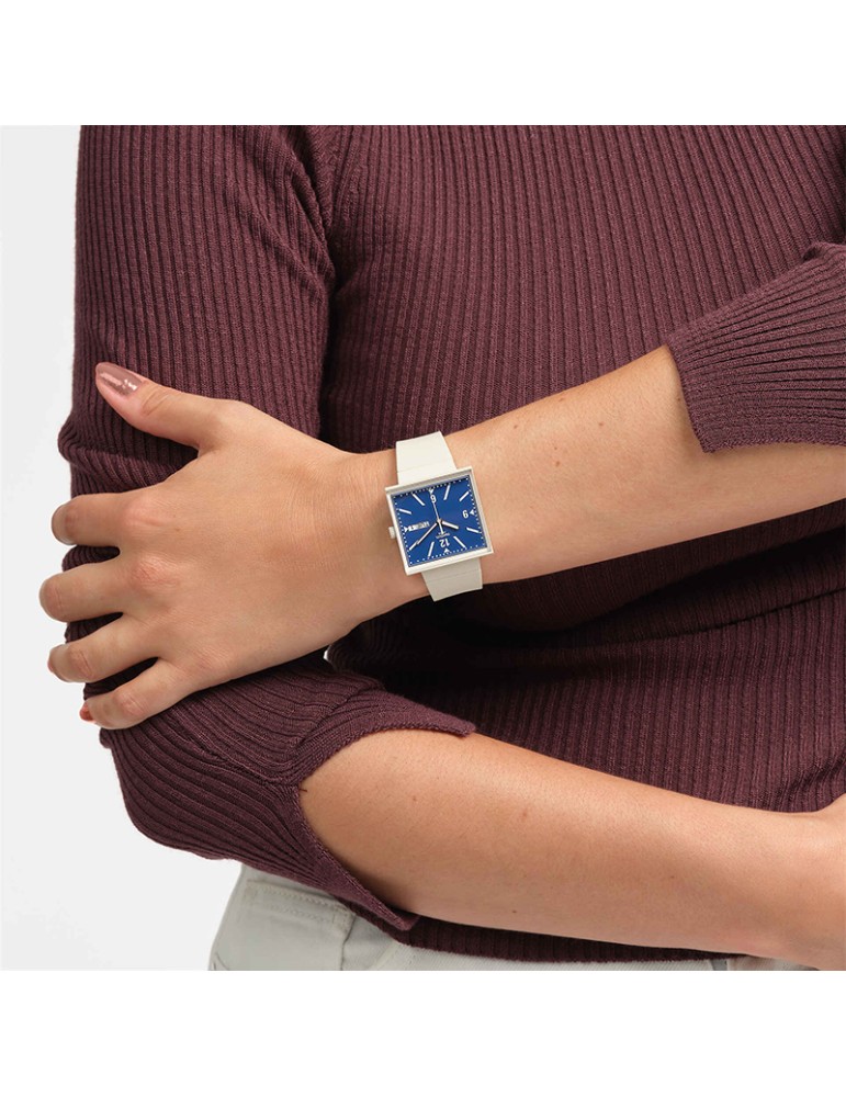 Swatch Watch - Bioceramic - What If... Blu - 42mm - Beige-SO34T700-S14