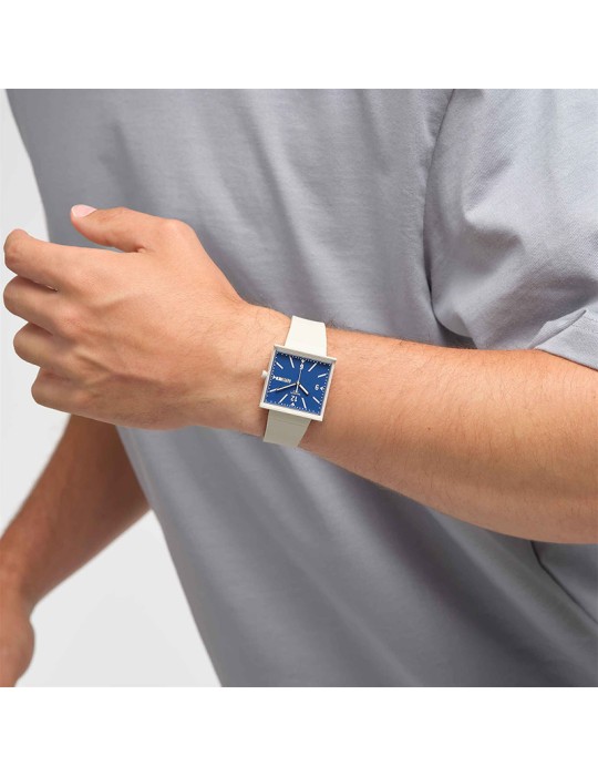 Swatch Watch - Bioceramic - What If... Blu - 42mm - Beige-SO34T700-S14