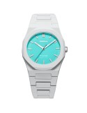 D1 Milano Watch - Only Time - Silver - 40.5 mm - Aqua Blue - PCBJ49