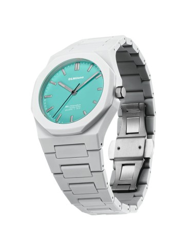 D1 Milano Watch - Only Time - Silver - 40.5 mm - Aqua Blue - PCBJ49 2