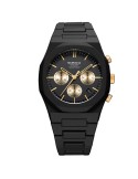 D1 Milano Watch - Gilded Solar Polychrono 40.5 mm Black Gold - 0