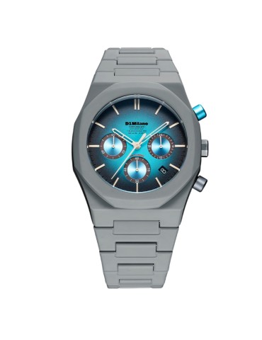 Orologio D1 Milano - Ice Phantom Polychrono 40.5 mm Grigio Blu Elettrico - 0