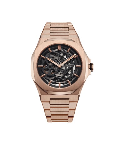 D1 Milano Watch - Mechanical Automatic 41.5mm Rose Gold Skeleton - 0