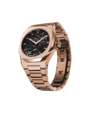 D1 Milano Watch - Mechanical Automatic 41.5mm Rose Gold Skeleton - 0 2