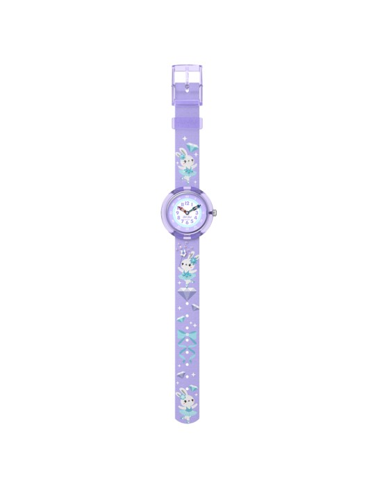 Flik Flak Watch - Only Time - Purple - 32mm - Bunnies - ZFBNP248