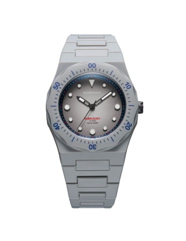 D1 Milano Watch - Steel Diver - Only Time - 40.5 mm - Grey-PDBJ03