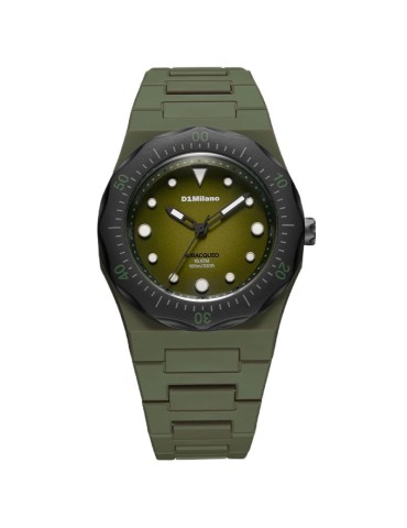 D1 Milano Watch - Steel Diver - Only Time - 40.5 mm - Green-PDBJ04