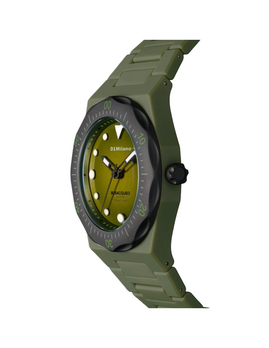 Orologio D1 Milano - Steel Diver - Solo Tempo - 40,5 mm - Verde-PDBJ04