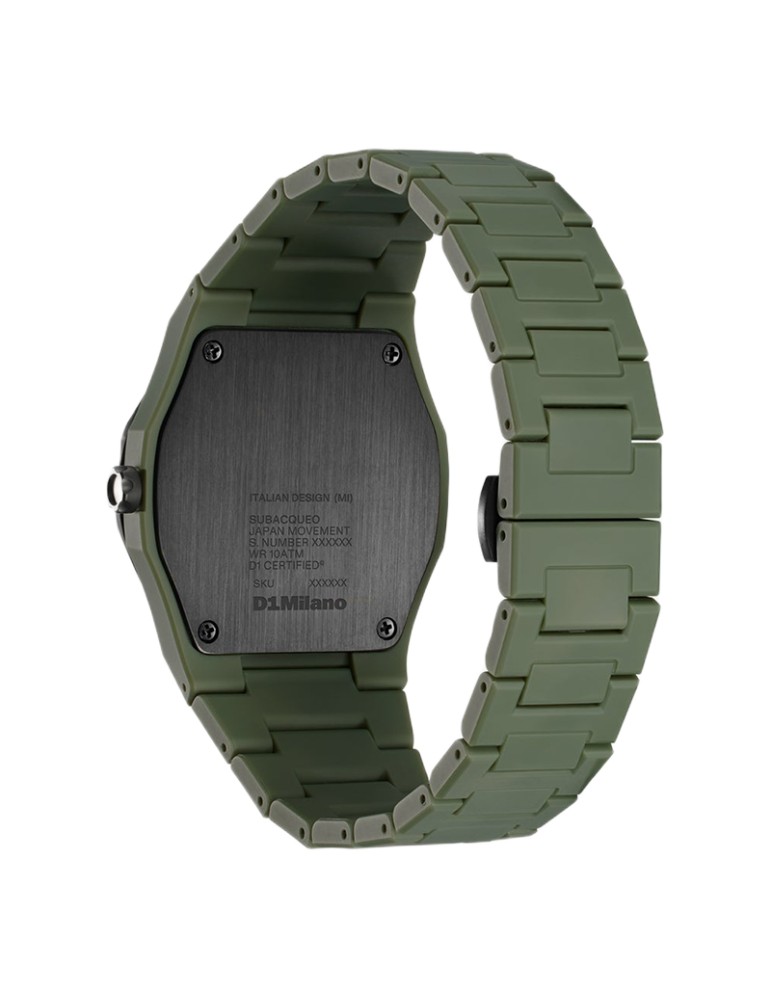 Orologio D1 Milano - Steel Diver - Solo Tempo - 40,5 mm - Verde-PDBJ04