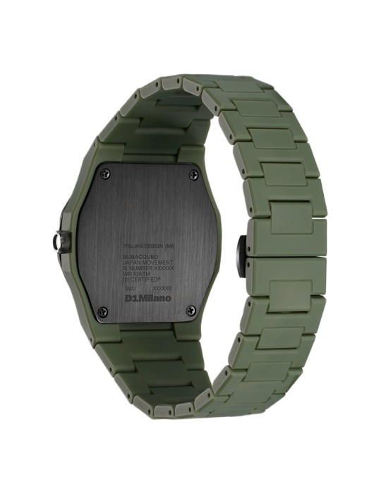 D1 Milano Watch - Steel Diver - Only Time - 40.5 mm - Green-PDBJ04