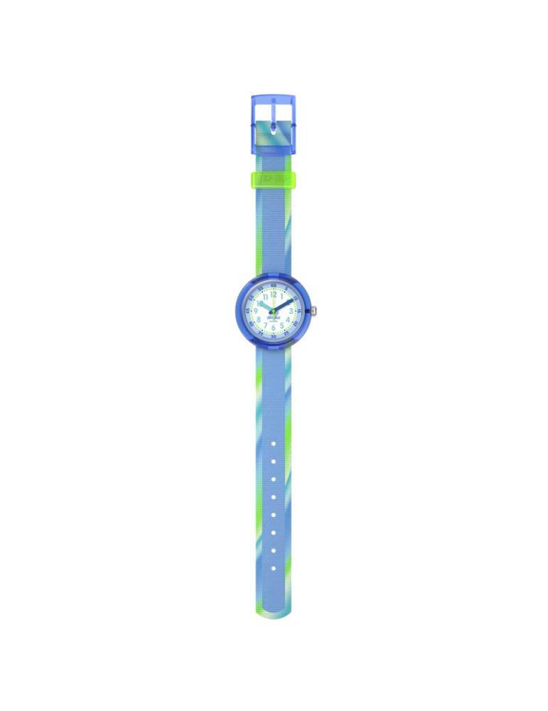 Flik Flak Watch - Flip it Blue! - 32mm - Blue - Green - ZFPNP184