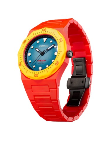 D1 Milano Watch - Fire Diver - Only Time - Red - 40.5 mm - Blue - PDBJ05 2