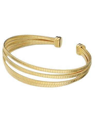 Bracciale Etrusca - Itaca - Multifilo Dorato -Maglia Tubogas-WSET00948