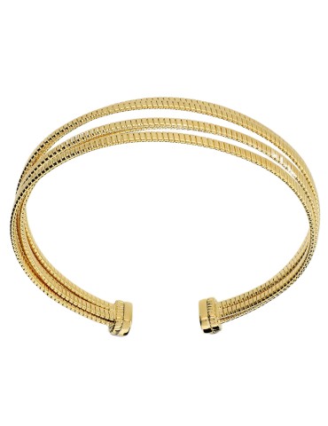 Bracciale Etrusca - Itaca - Multifilo Dorato -Maglia Tubogas-WSET00948 2