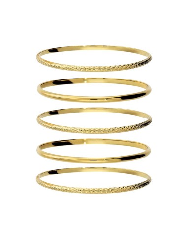 Set di Bracciali - Itaca - Dorati - Lucidi - Martellati - WSET00951
