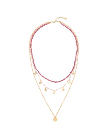Collana Bronzallure - Dorata - Ciondoli - Quarzo Rosa - WSBZ02529Y.PQ 2
