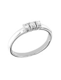 Anello Davite&Delucchi - Trilogy in Oro Bianco 18 carati con Diamanti Naturali - 0