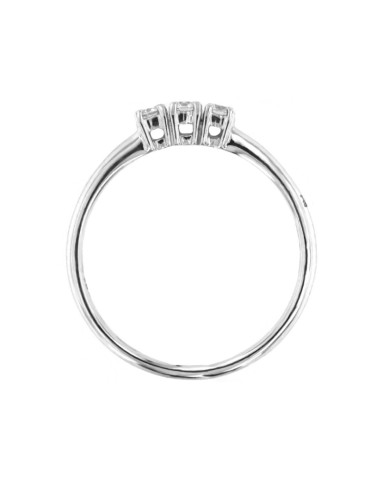 Anello Davite&Delucchi - Trilogy in Oro Bianco 18 carati con Diamanti Naturali - 0 2