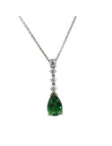 Collana Salvatore Plata -Vibrant-Argento 925%-Cristallo Verde-136C0426