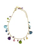 Bracciale Salvatore Plata-Argento 925% Dorato-Cristalli Colorati-163PM003