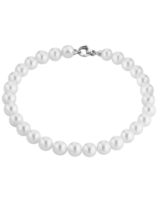 Bracciale Coscia-Oro Bianco 18 Kt-Perle Freshwater4-4,5 mm-LBBRFW45.227