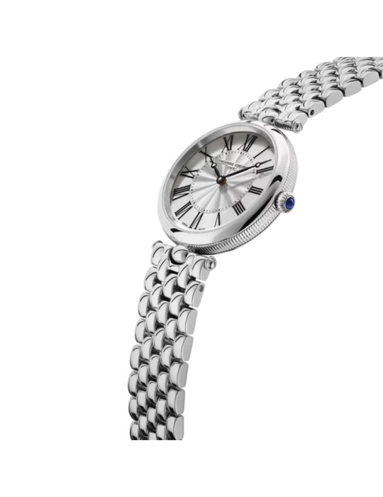 Frederique Constant Classics Art Deco Round 30mm Silver White Mother-of-Pearl Watch - 0