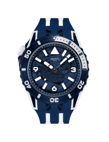 Swatch Watch - Sea Wasp - Only Time - 44mm - Blue - SSCU09N100