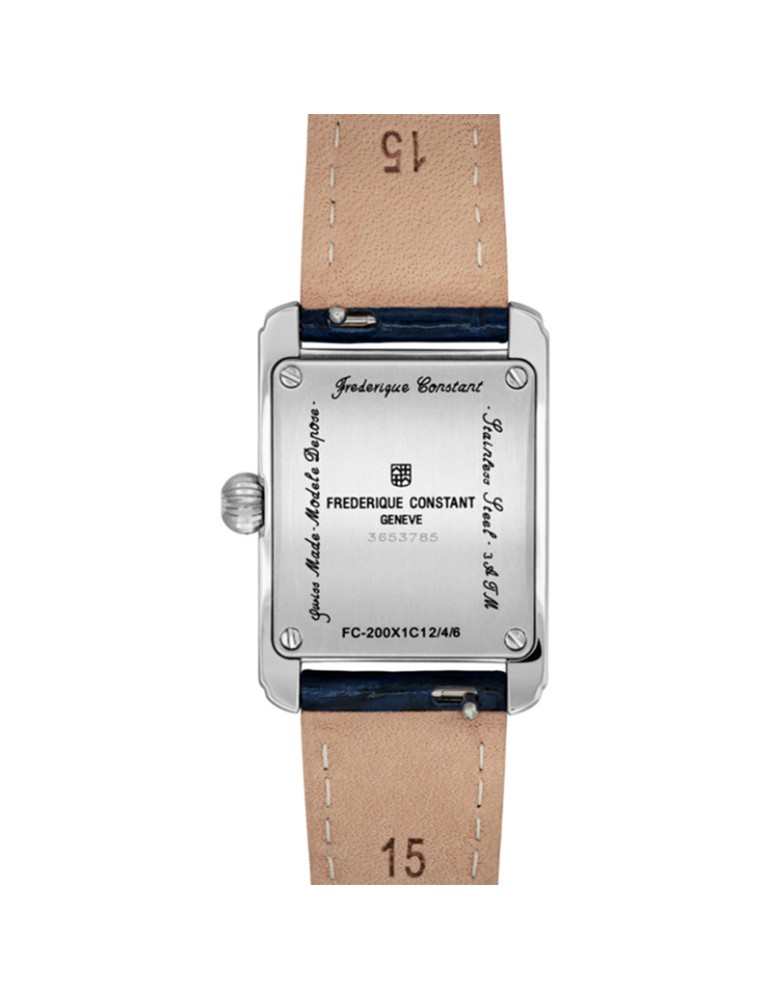 Orologio Frederique Constant - Classics Carree 23x21mm Bianco Blu - 0