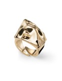 Anello Unoaerre - Regolabile - Dorato - Design Stropicciato -17EXA004G
