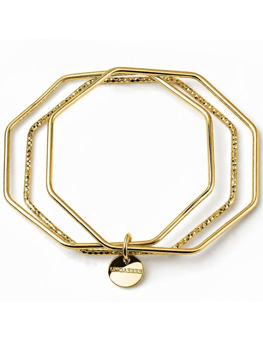 Unoaerre Bracelet - Gilded Bronze - Octagonal Bangles - EXB543G