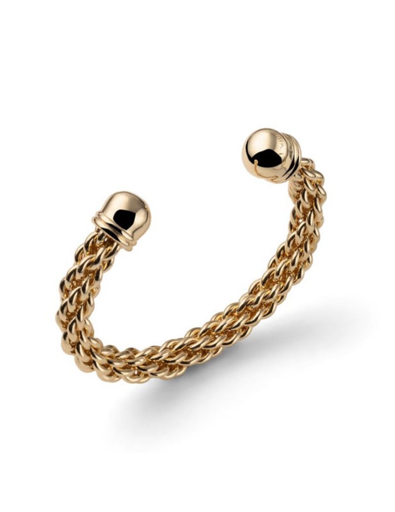 Bracciale Unoaerre-Armella Dorato-Catena in Maglia Intrecciata-EXB546G