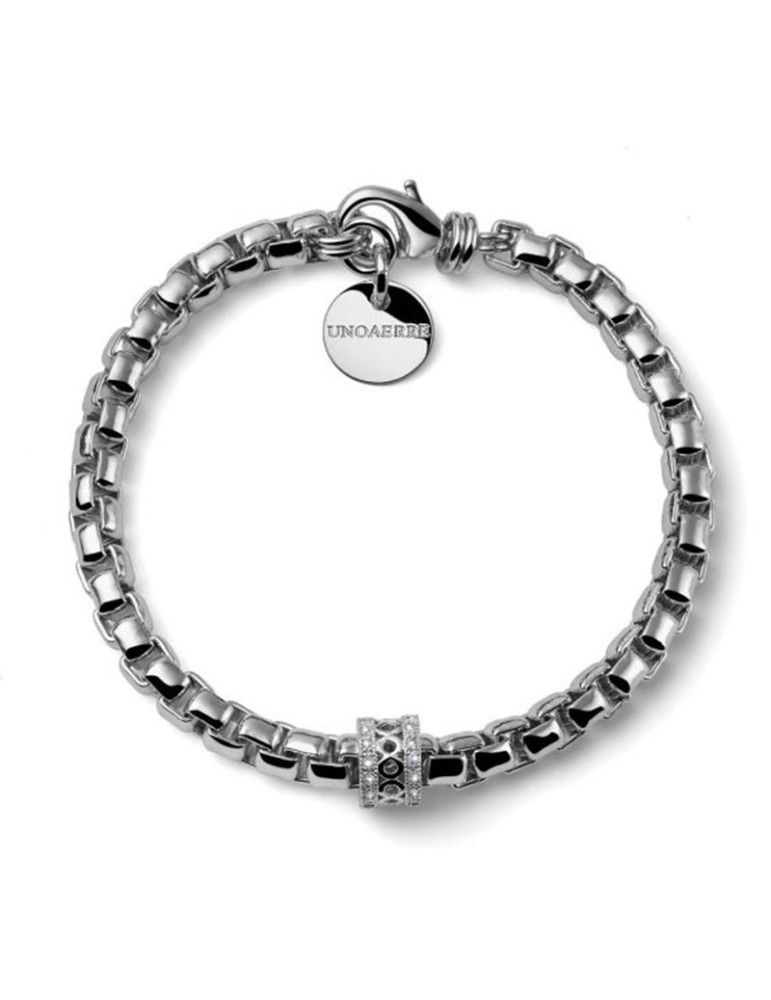 Unoaerre Bracelet - Silvered Brass - Venetian Chain - EXB5494B