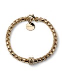 Unoaerre Bracelet - in Golden Brass with Venetian Chain and Openwork Central - 0